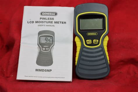 mmd5np pinless lcd moisture meter|general wood moisture meter instructions.